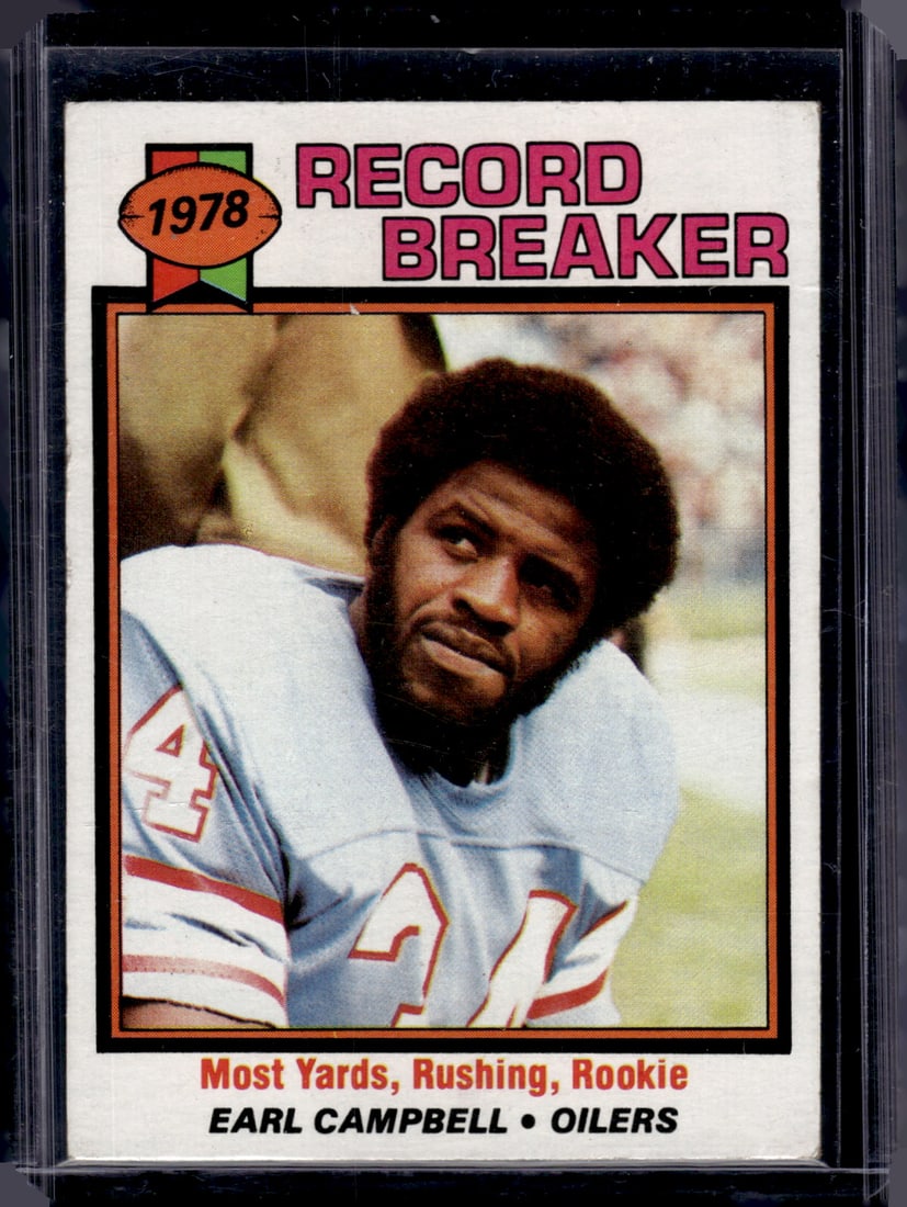 Earl Campbell Rookie Card 1979 Topps #331 Houston Oilers (1 of 2)