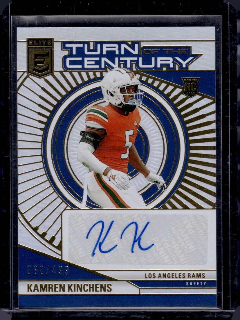 Kamren Kinchens Rookie Auto /499 2024 Donruss Elite #TCA-KKI Los Angeles Rams (1 of 2)