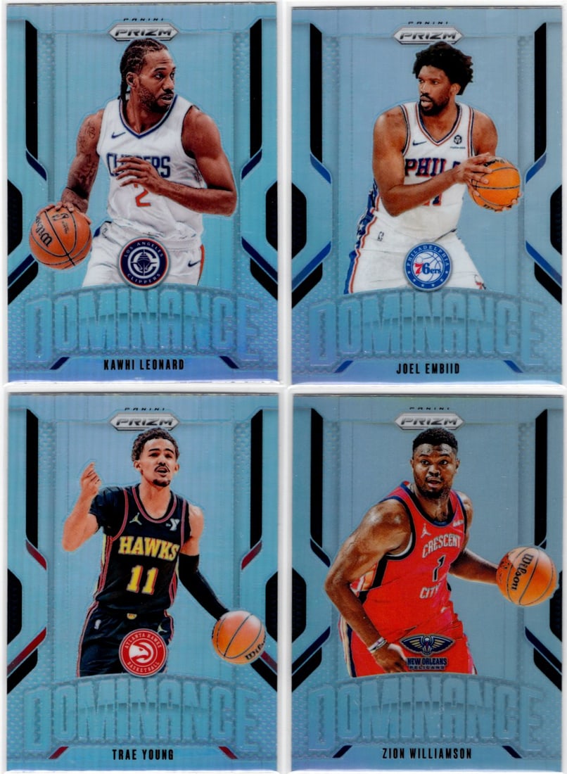 Lot of 4 2024-25 Prizm NBA Dominance Silver Prizms. All Different, See Pictures (1 of 2)