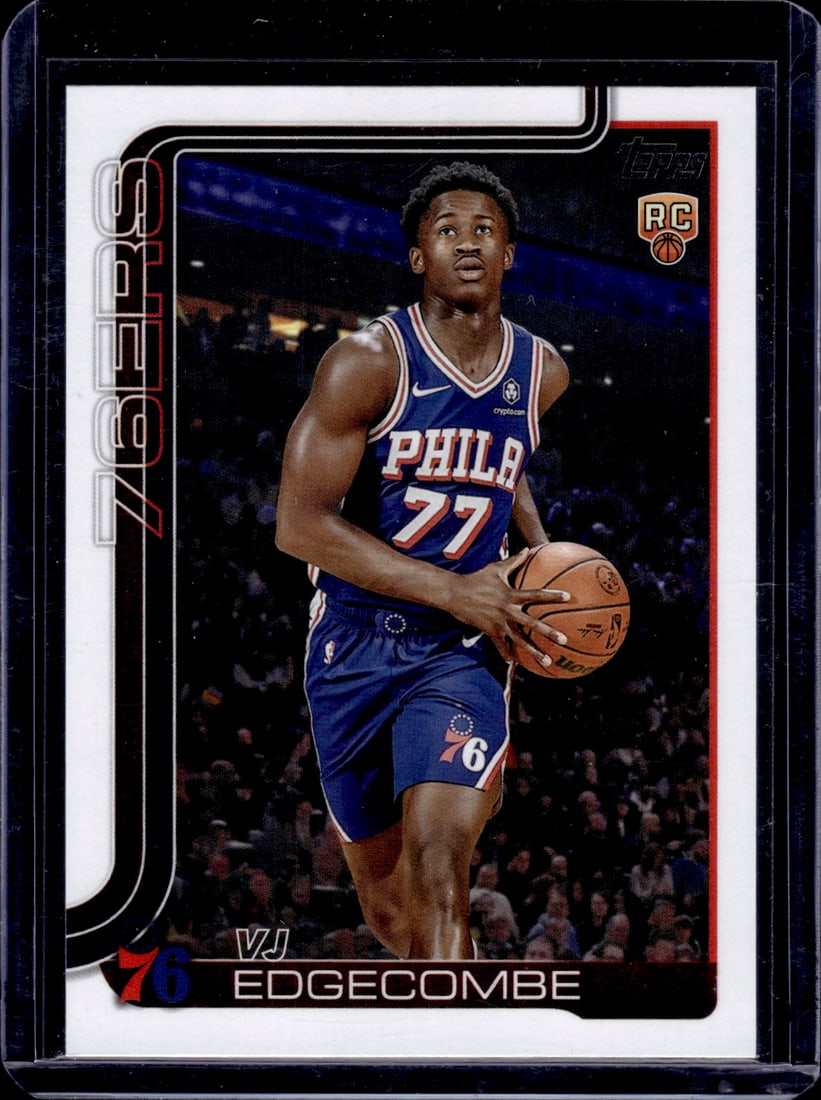 Vj Edgecombe Rookie Card 2025-26 Topps #203 Philadelphia 76ers (1 of 2)
