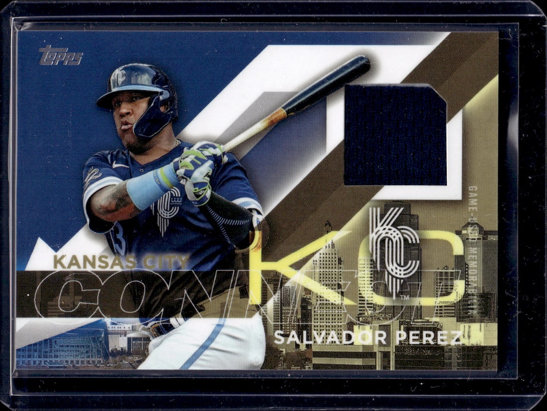Salvador Perez Game Used Patch 2024 Topps #CC-SP Kansas City Royals (1 of 2)