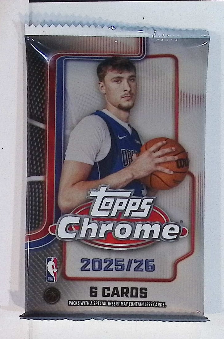 2025 Topps Chrome Basketball Cards MEGA BOX PACK - Cooper Flagg Rookie Card (1 of 1)