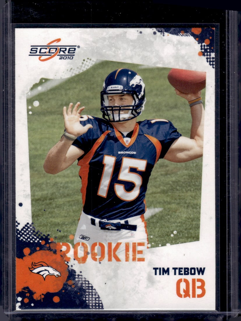 Tim Tebow Rookie Card 2010 Score #396 Denver Broncos, Florida Gators (1 of 2)