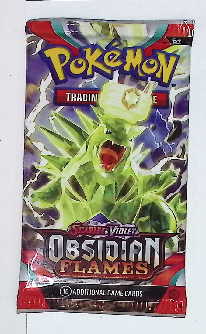 2023 Pokemon Scarlet & Violet Obsidian Flames 10 Card Booster Pack TCG (1 of 1)