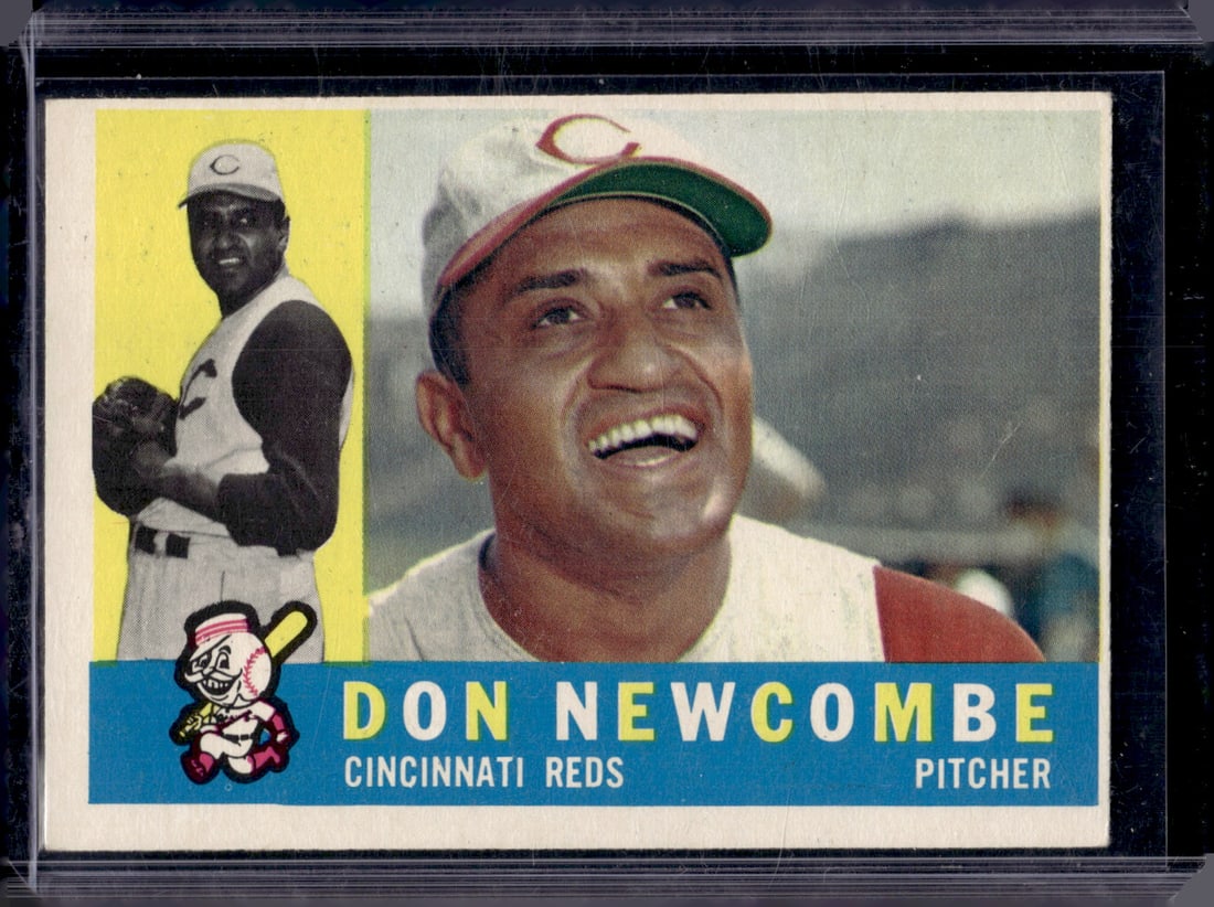 Don Newcombe 1960 Topps #345 Cincinnati Reds Vintage Baseball Card (1 of 2)
