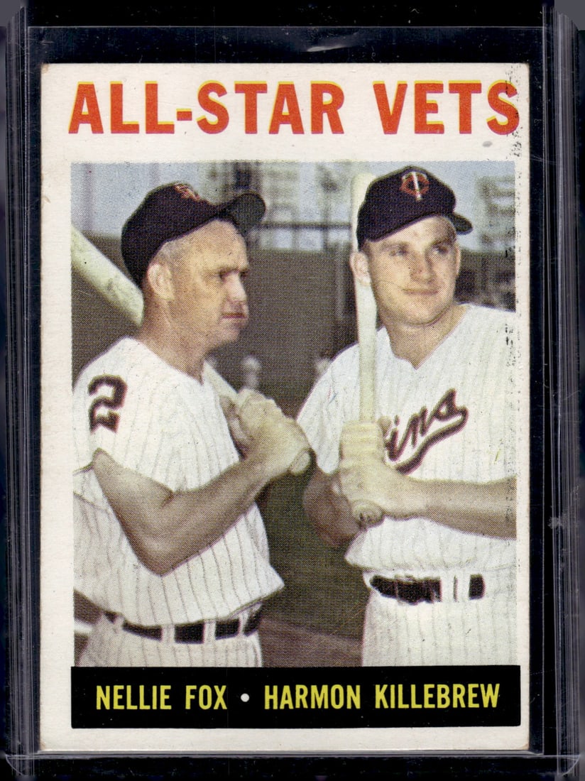 Nellie Fox/Harmon Killebrew 1964 Topps #81 Vintage Baseball Card (1 of 2)