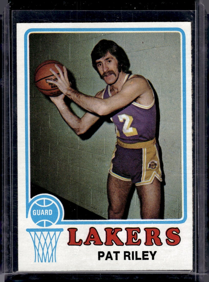 Pat Riley 1973-74 Topps #21 Los Angeles Lakers Vintage Basketball Card (1 of 2)