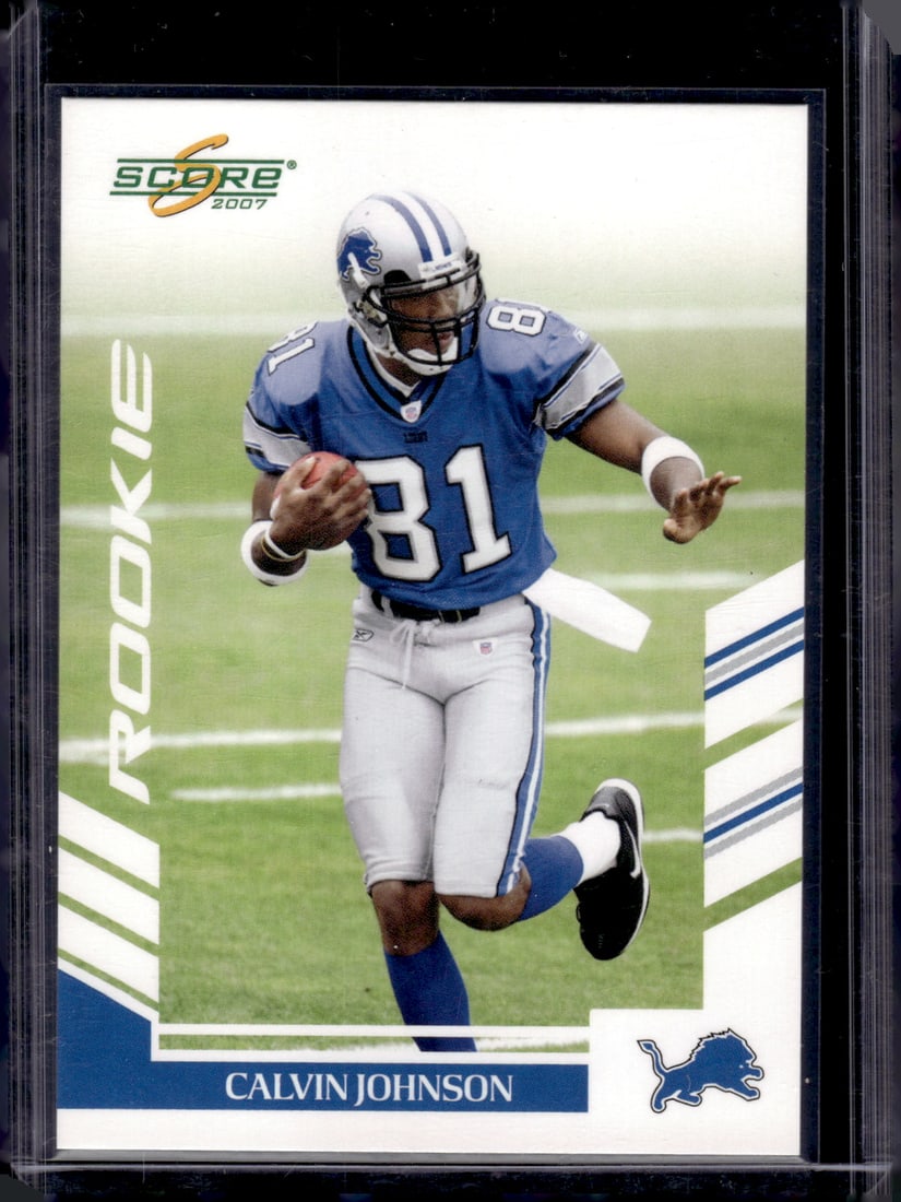 Calvin Johnson Rookie Card 2007 Score #351 Detroit Lions (1 of 2)