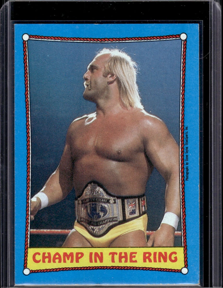 Hulk Hogan 1987 Topps WWF #37 Wrestling Card (1 of 2)