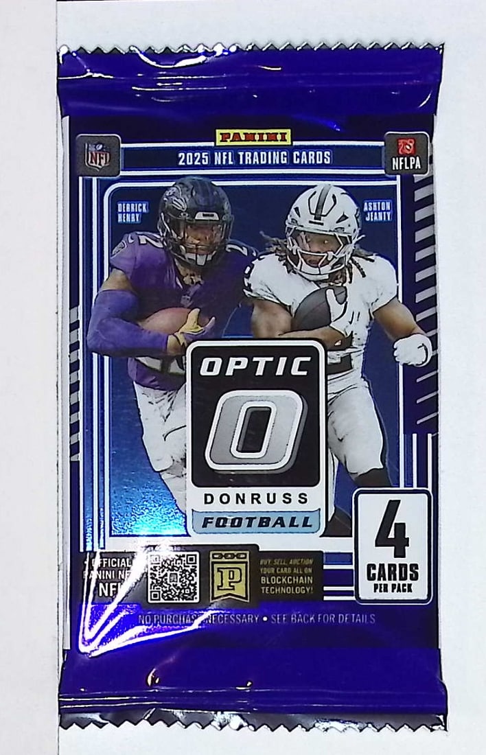 2025 Donruss Optic Football BLASTER BOX PACK - Downtown, Uptown Inserts: Donruss Optic Football NFL Trading & Sports Cards, Rookies In this set are Travis Hunter, Emeka Egbuka, Jaxson Dart, Cam Skattebo, Cam Ward, Uptown SP, Rated Rookie, Downtown SSP Cards, Sports Cards f