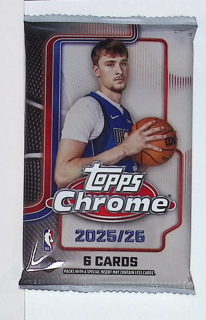 2025 Topps Chrome Basketball Cards MEGA BOX PACK - Cooper Flagg Rookie Card (1 of 1)