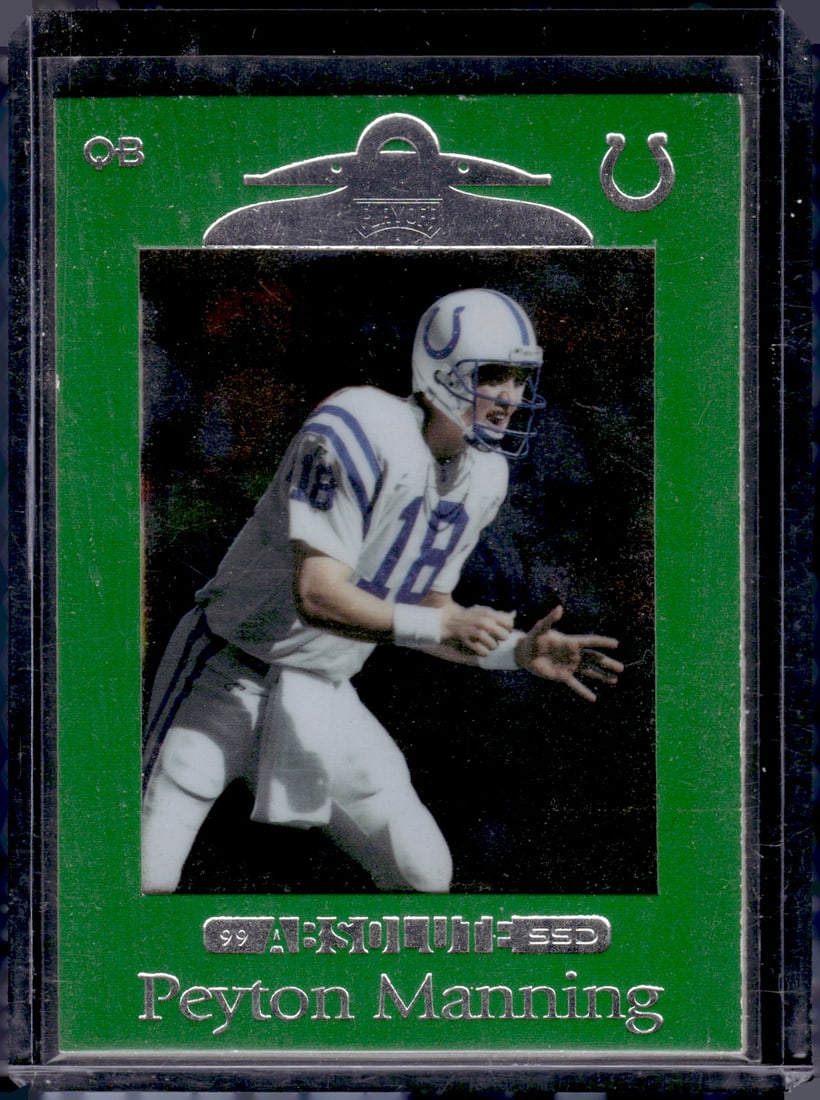 Peyton Manning 1999 Playoff Absolute SSD Green #46 Indianapolis Colts (1 of 2)