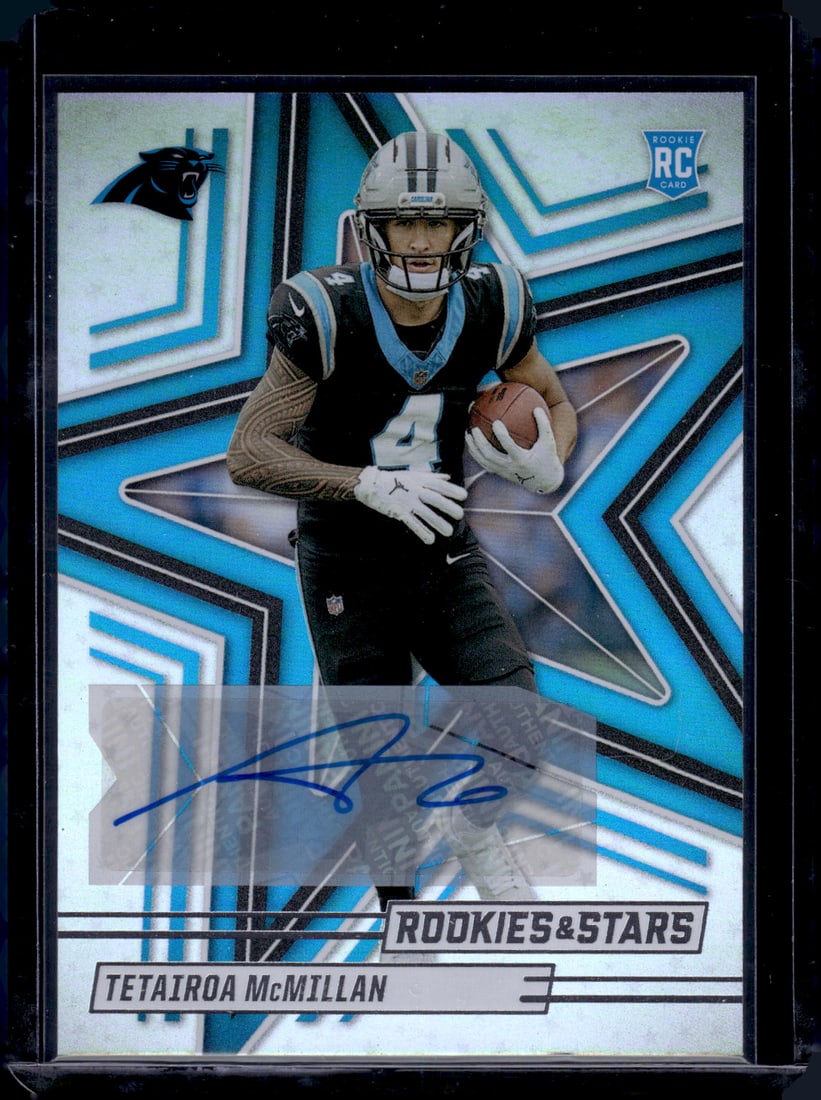 Tetairoa McMillan Rookie Auto 2025 Rookies & Stars #183 Carolina Panthers (1 of 2)
