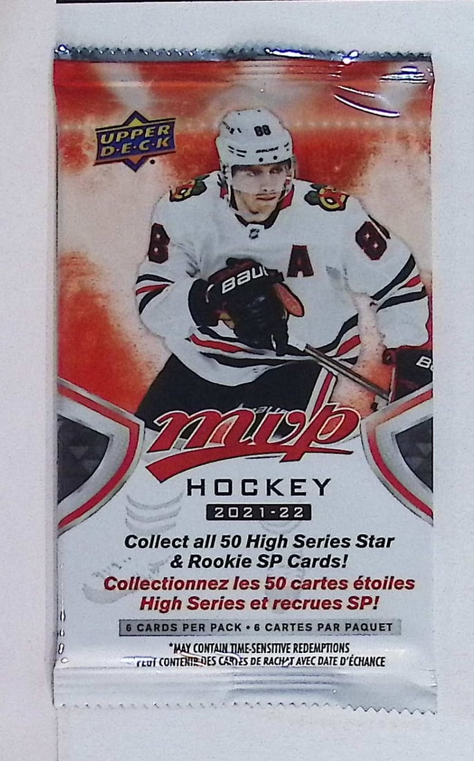 2021-22 Upper Deck MVP Hockey Cards High Series HOBBY BOX PACK Sports Cards (1 of 1)