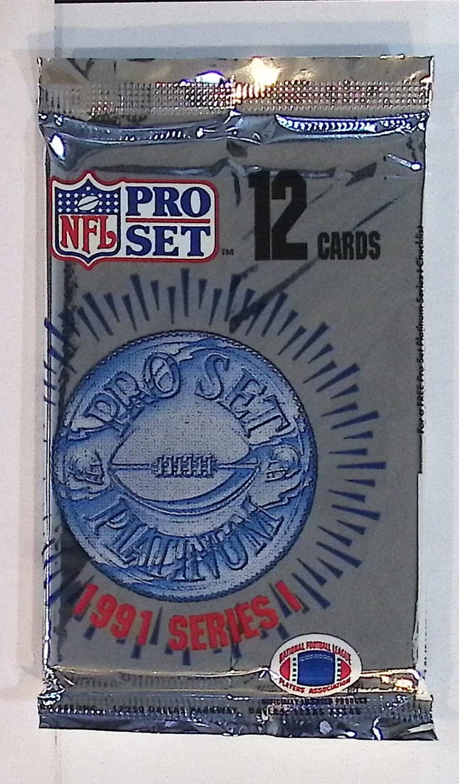 1991 Pro-Set PLATINUM SERIES 1 Football Retail Box Pack Football Cards Sports Cards (1 of 1)