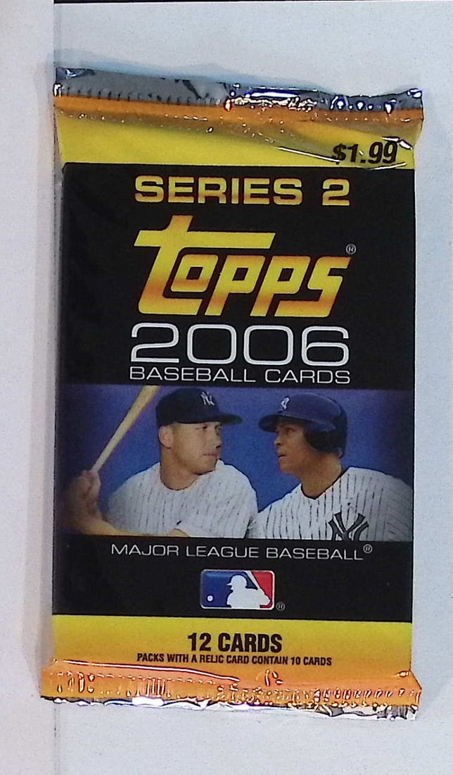 2006 Toops Series 2 Retail Box Baseball Card Back - Prince Fielder RC MLB Trading Card (1 of 1)