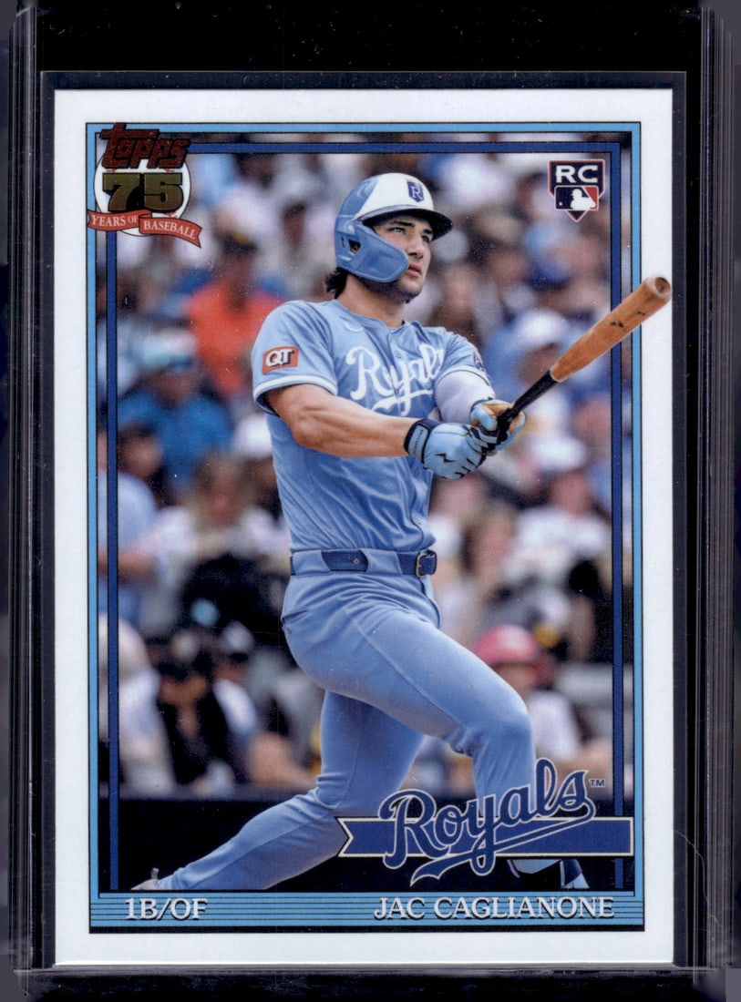 Jac Caglianone Rookie Card 75 Years of Baseball 2026 Topps #T91-42 Kansas City Royals (1 of 2)