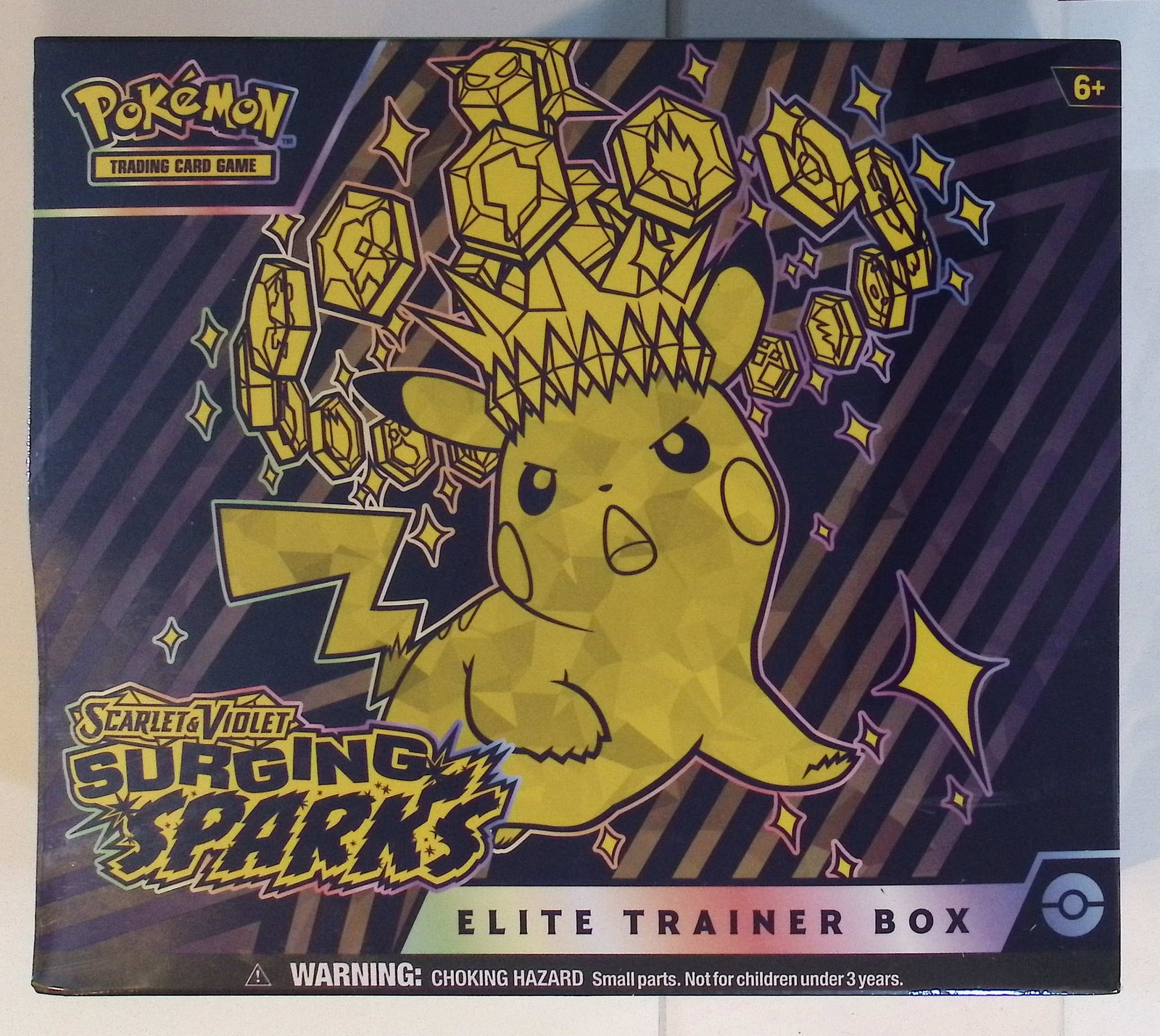 Pokemon Scarlet & Violet Surging Sparks Elite Trainer Box, Charizard, Pikachu, Holo: Pokemon Trading Card Game Cards, Charizard, Pikachu, Mewto, EX, Referse Holo, Holo Rare Cards, Secret Rare Cards, Full Art Cards, Evee, 3 Stars Ultra Rare Cards, Double Rare, Illustration Rare, Specia