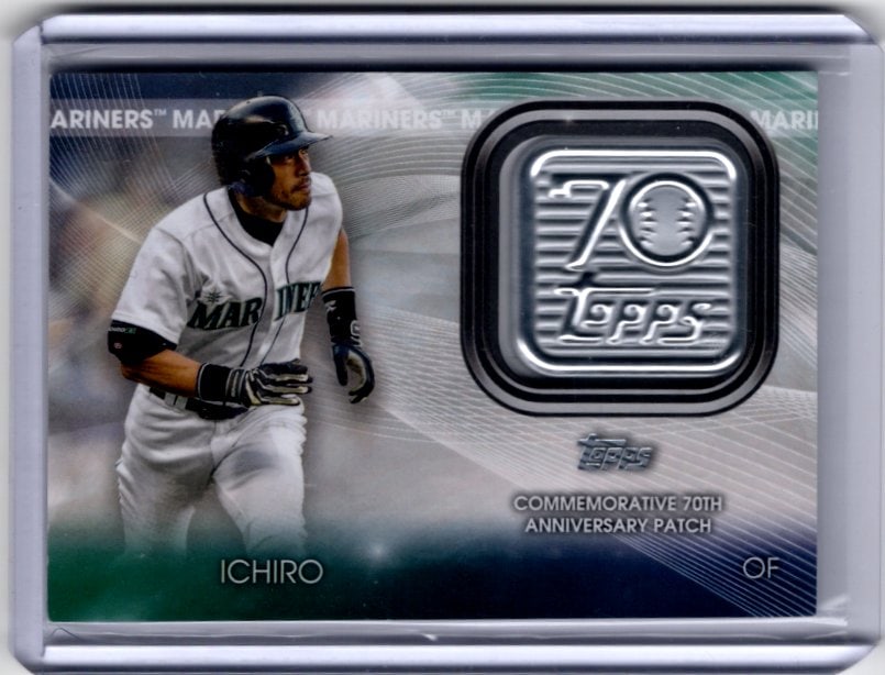 Ichiro Commemorative 70th Anniversary Patch 2021 Topps #70LP-1 Seattle Mariners (1 of 2)