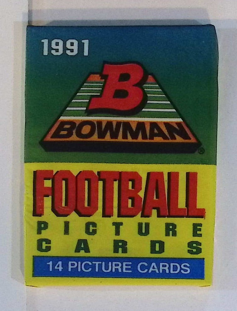 1991 Bowman Vintage Football Card Retail Box Wax Pack - Emmitt Smith Rookie Card (1 of 1)
