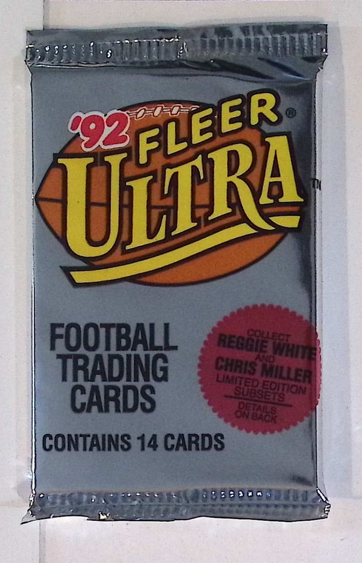 1992 Fleer Ultra Vintage Football Cards Retail Box Pack Sports Cards Rookie Cards: Fleer Vintage Football NFL Trading & Sports Cards, Superbowl Memorabilia, Old Sports Cards for Sale Near Me, Emmitt Smith, Dan Marino, Joe Montana, John Elway, Valuable Auction Memorabilia Lots for