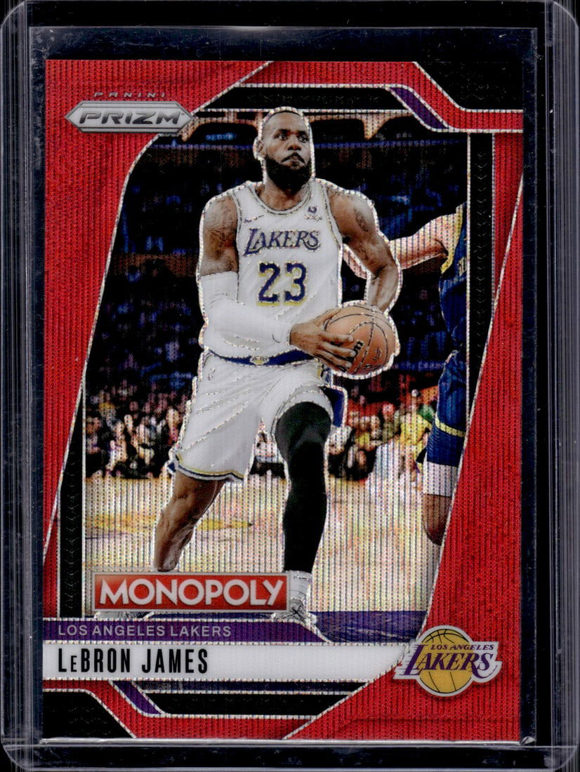 LeBron James Red Wave Prizm 2024-25 Panini Prizm Monopoly #43 Los Angeles Lakers (1 of 2)