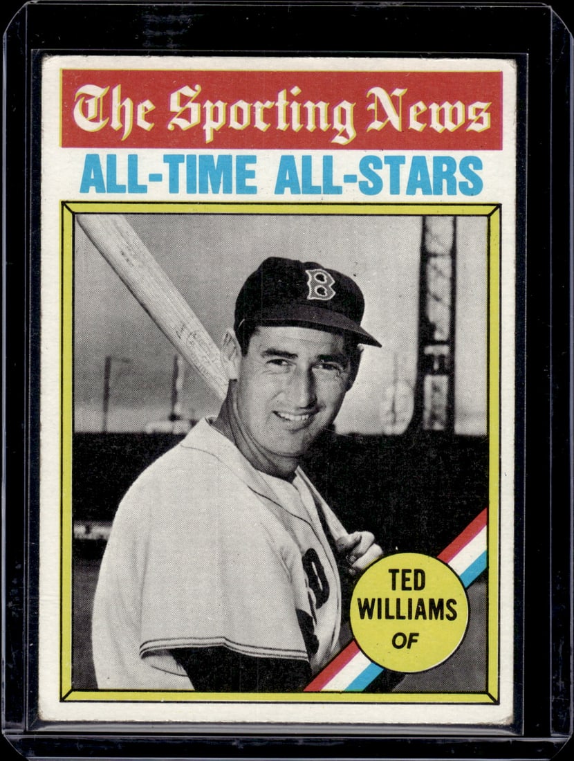 Ted Williams 1976 Topps #347 Boston Red Sox (1 of 2)