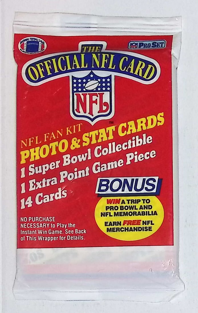 1989 Pro-Set Football Cards Retail Box Wax Pack, Sports Cards (1 of 1)