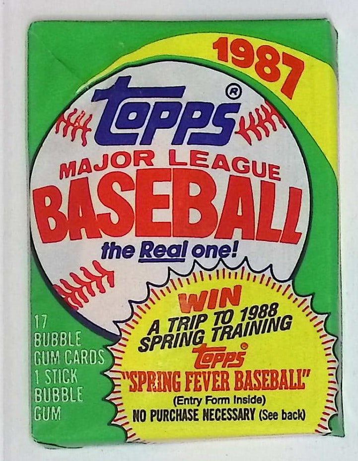 1987 Topps Series 1 Vintage Baseball Cards Retail Box Wax Pack Sports Card (1 of 1)