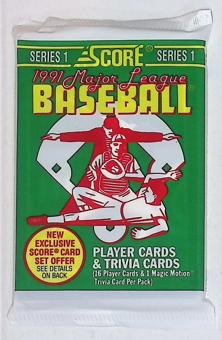 1991 Score Series 1 Vintage Baseball Card Retail Box Pack, Sports Cards: Score Valuable Vintage Rookie Baseball MLB Trading Cards, Old Sports Cards for Sale Near Me, Bo Breaker, Ken Griffey, Jr. Dream Team & Rifleman, Don Mattingly, World Series & Hall of Fame Players, Coo