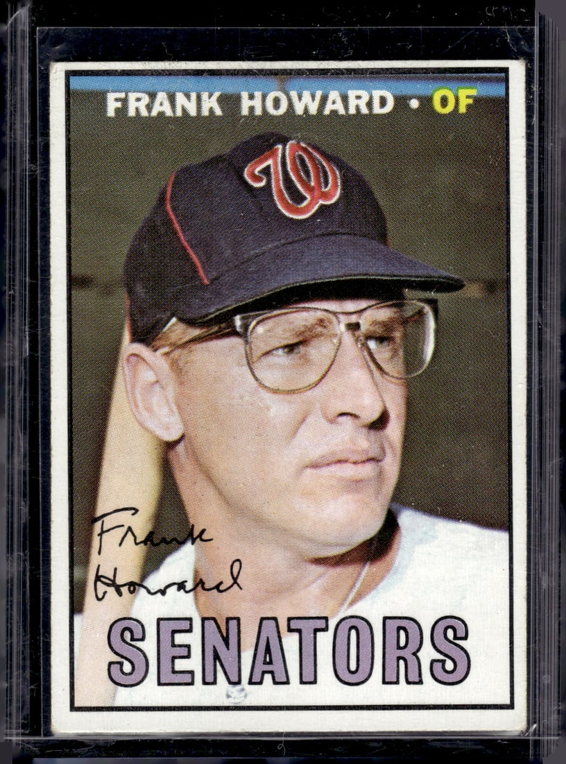 Frank Howard 1967 Topps #255 Senators Vintage Baseball Card: MLB Trading Cards, Baseball Cards, Topps Cards, Topps Baseball Cards, Topps Vintage Cards, Sports Cards for Sale Near Me, Vintage Sports Card, Vintage Baseball Cards, Old Baseball Cards, Old Sports Ca