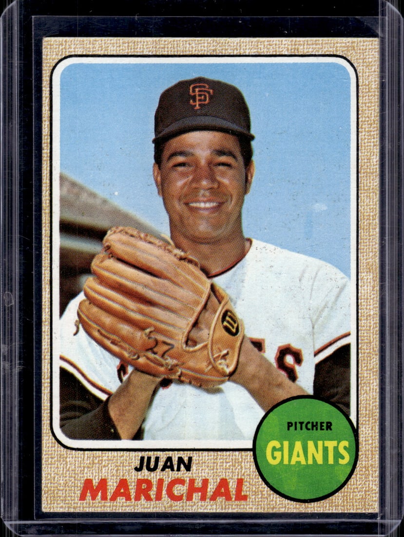 Juan Marichal 1968 Topps #205 Giants Vintage Baseball Card (1 of 2)