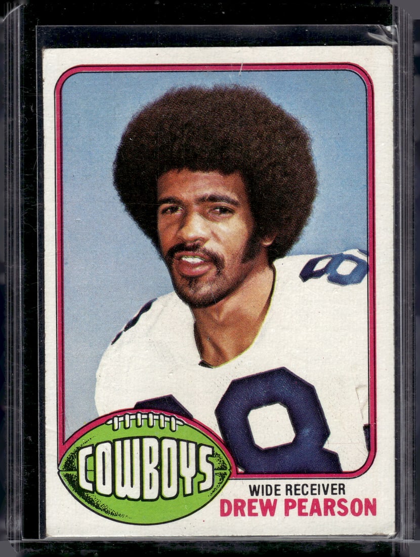 Drew Pearson 1976 Topps #313 Staining on Back See Pics (1 of 2)