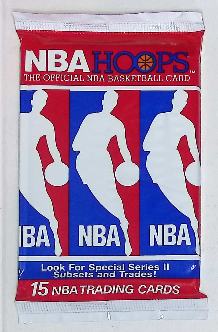 1990 NBA Hoops SERIES 2 Vintage Basketball Cards Retail Box Pack New Factory Sealed (1 of 1)