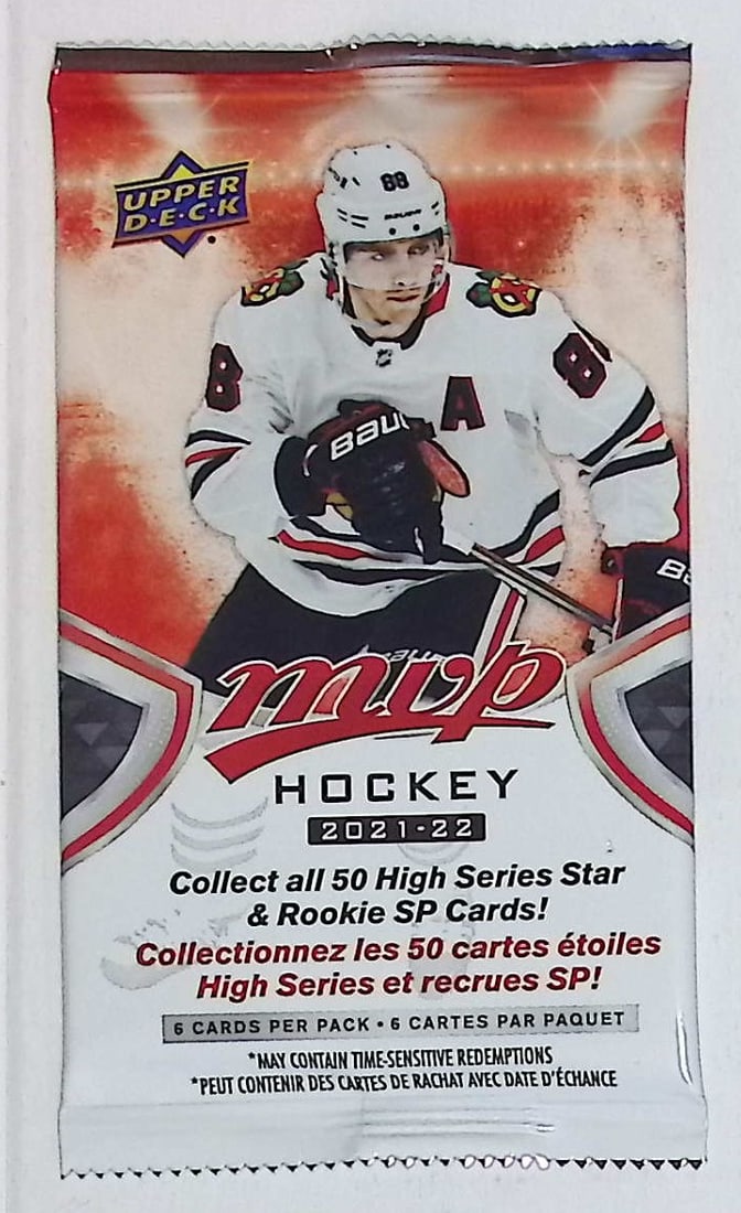 2021-22 Upper Deck MVP Hockey Cards High Series HOBBY BOX PACK Sports Cards (1 of 1)