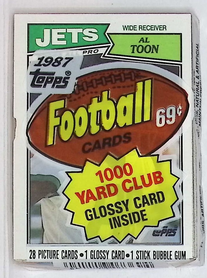 1987 Topps Series 1 Football Retail Box Cello Pack (1 of 2)