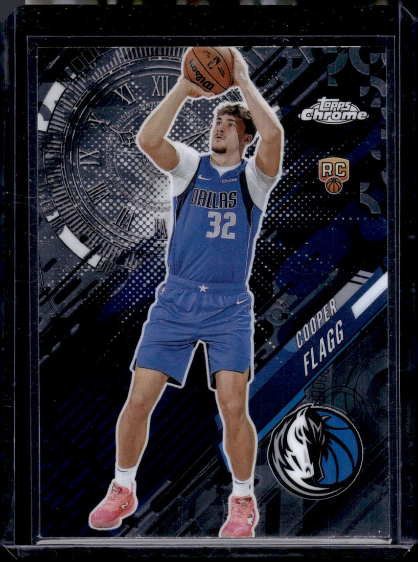 Cooper Flagg Rookie Card Go Time 2025-26 Topps Chrome #GT-16 Dallas Mavericks: Topps Basketball NBA Trading & Sports Cards, Sports Cards for Sale Near Me, Chrome, Refractor, SP, SSP, Valuable Auction Memorabilia Lots Sold On Line, NBA Championship & Hall of Fame Player Cards