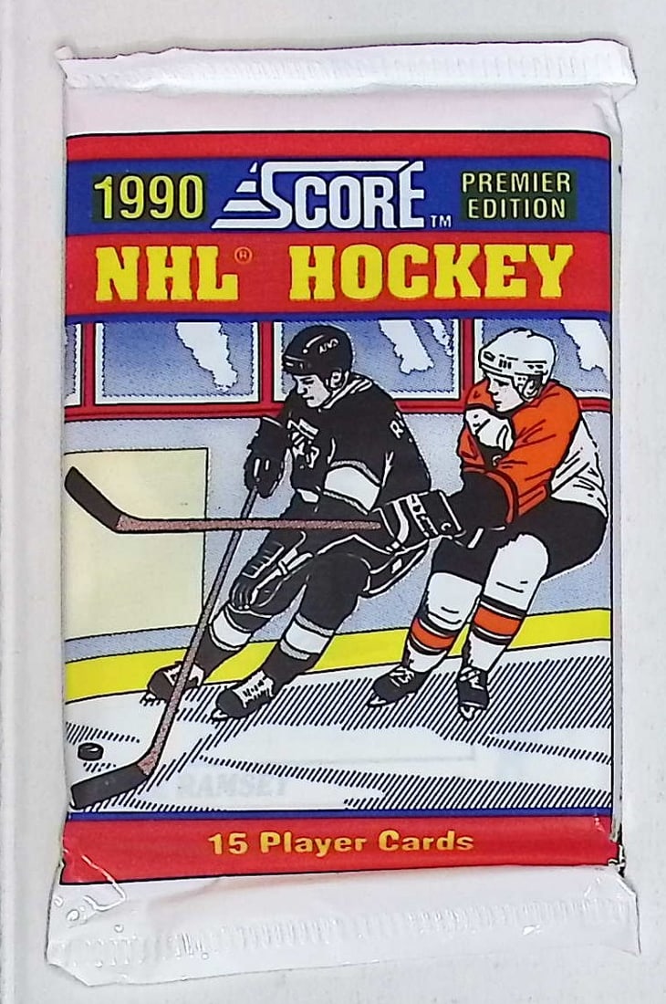 1990 Score Premier Edition Hockey Cards Retail Box Pack Sports Cards Wayne Gretzky (1 of 1)
