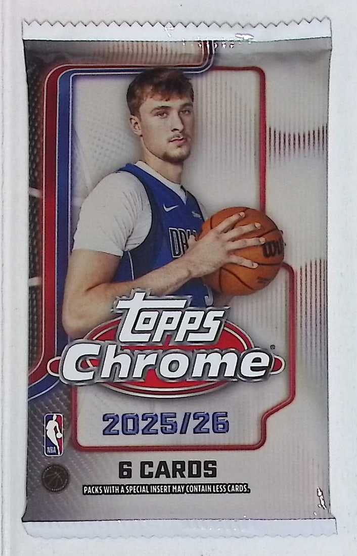 2025 Topps Chrome Basketball Cards MEGA BOX PACK - Cooper Flagg Rookie Card (1 of 1)