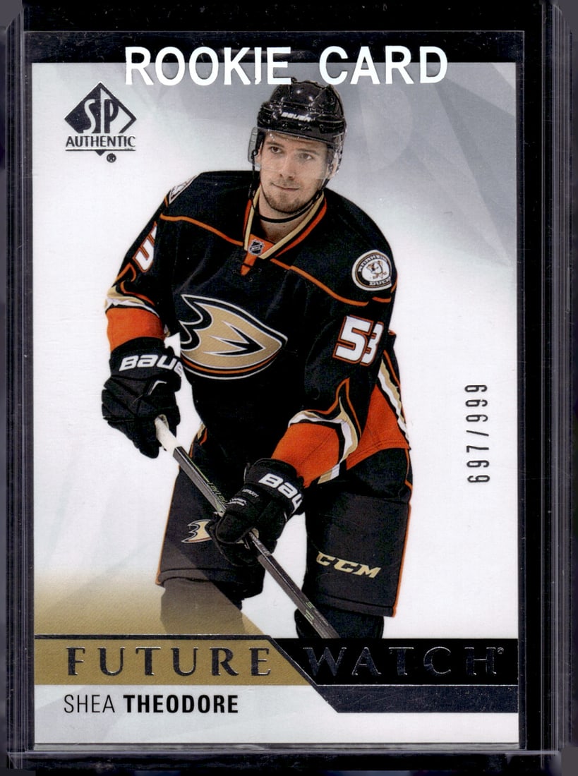 Shea Theodore Future Watch Rookie /999 2015-16 SP Authentic #210 Ducks, Golden Knights: Sports Cards, NHL Trading Cards, Rookie Hockey Cards, Stanley Cup, Hockyey Memorabilia Cards, Upper Deck Hockey Hards, Sports Cards for Sale Near Me, Hockey Cards for Sale Near Me, Vintage Hockey Card