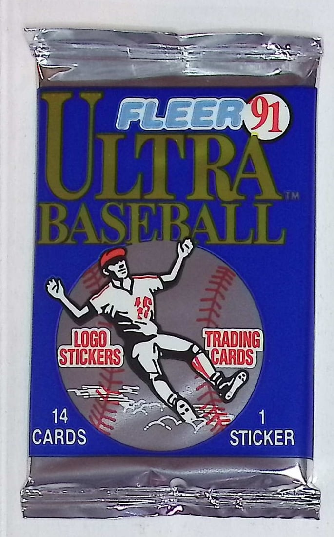 1991 Fleer Ultra Series 1 Baseball Cards Retail Box Pack Sports Cards MLB Trading Cards Rookie Cards: Fleer Vintage Baseball MLB Trading & Sports Cards, World Series & Hall of Fame Players, Old Sports Cards for Sale Near Me, Valuable Auction Memorabilia Lots For Sale On Line, Tony Gwynn, Rickey Hender