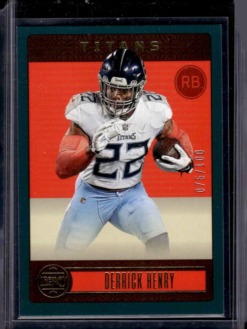 Derrick Henry Green /100 2023 Panini Legacy #95 Titans, Ravens (1 of 2)