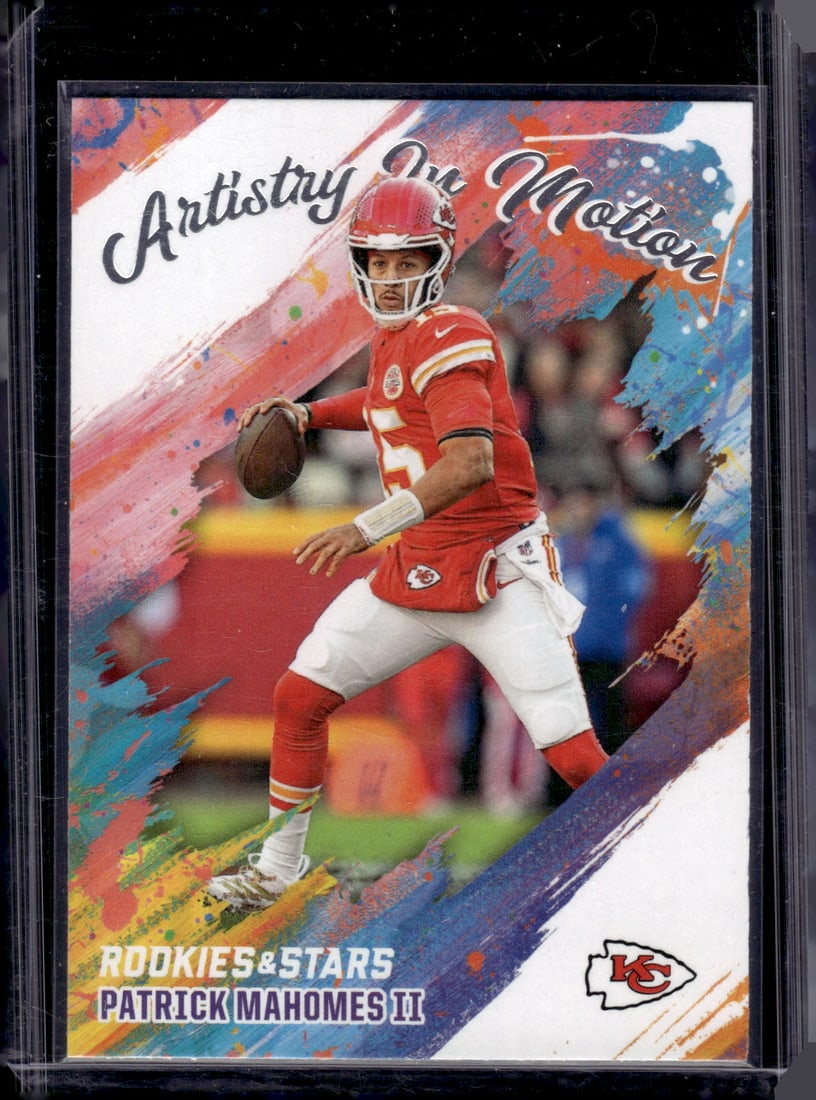 Patrick Mahomes Artistry In Motion 2025 Rookies & Stars #9 Kansas City Chiefs (1 of 2)