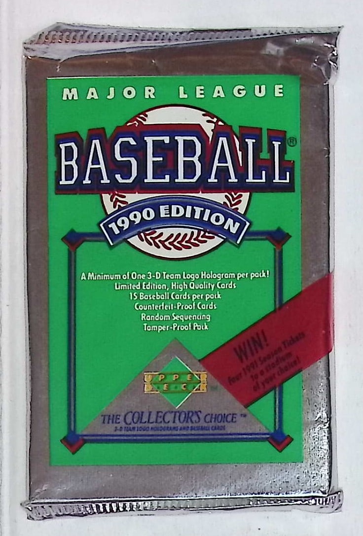 1990 Upper Deck Collector's Series Vintage Baseball Card Retail Box Pack- MLB Sports Trading Card (1 of 1)