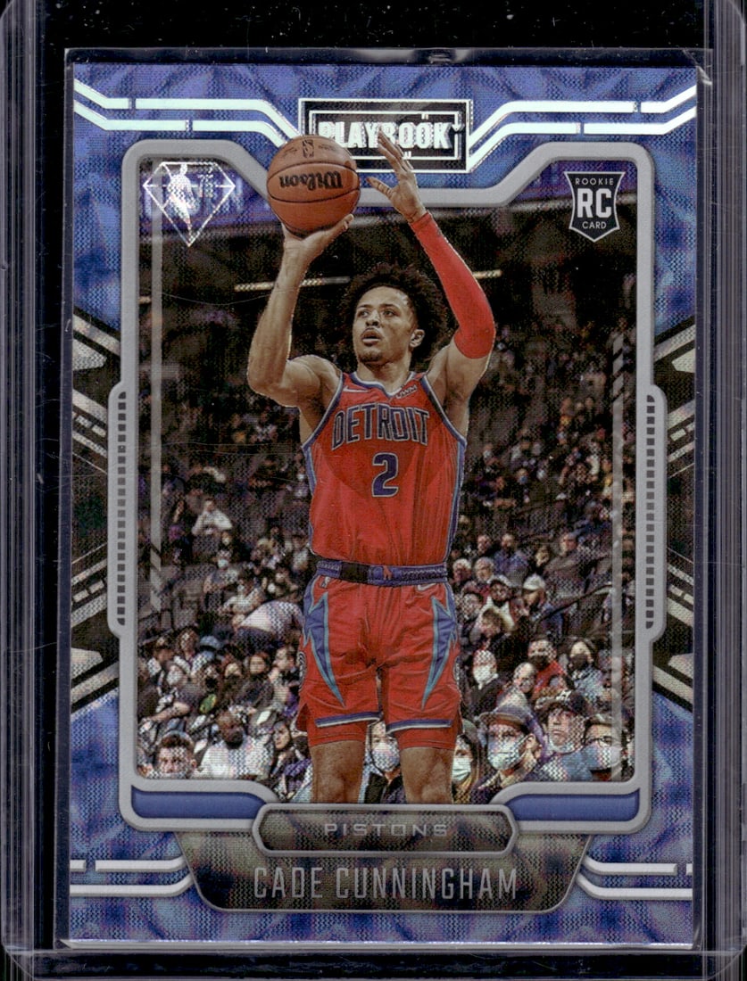 Cade Cunningham Rookie Card Asia Parallel 2021-22 Chronicles Playbook #279 Pistons (1 of 2)