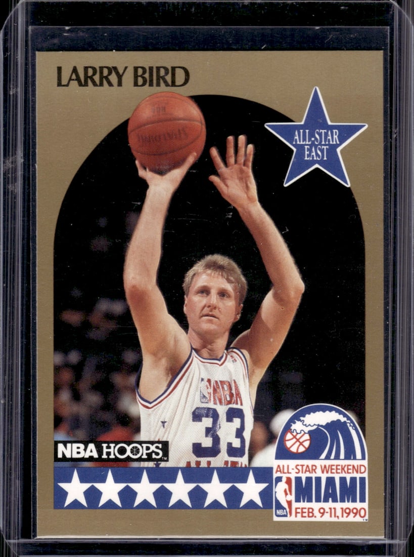 Larry Bird 1990-91 NBA Hoops #2 Boston Celtics (1 of 2)