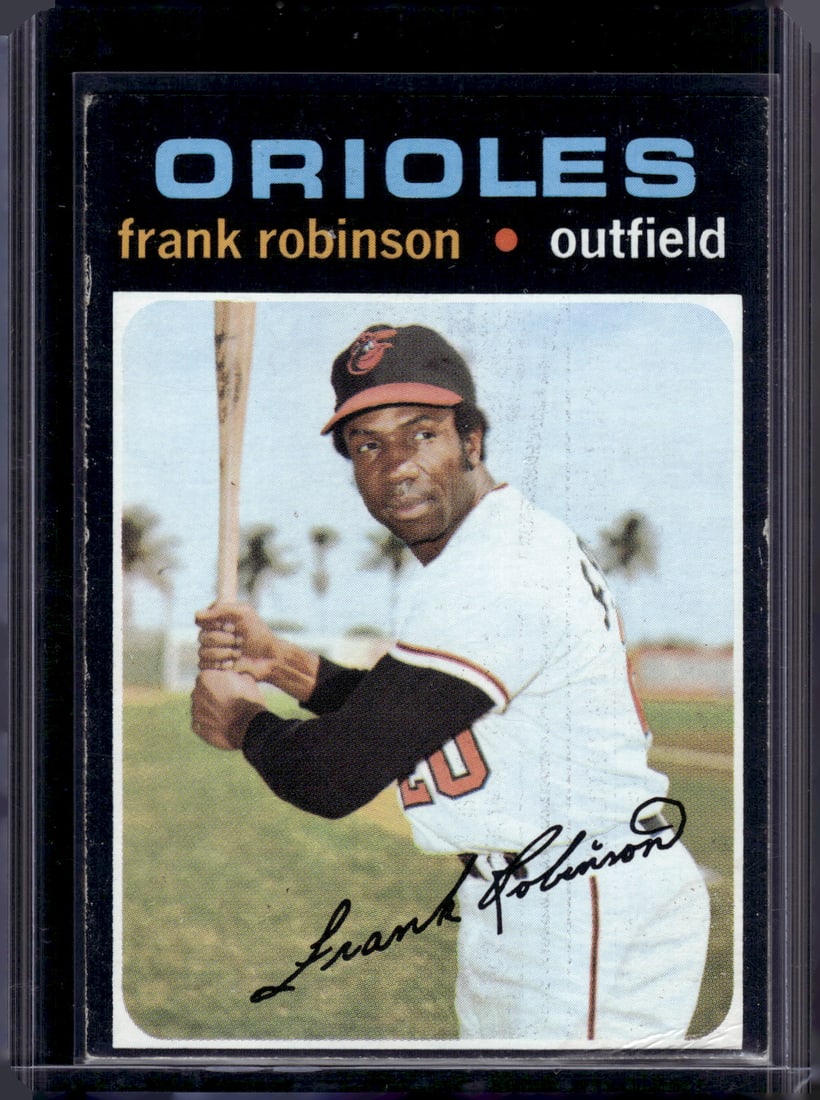Frank Robinson 1971 Topps #640 Baltimore Orioles Vintage Baseball Card (1 of 2)