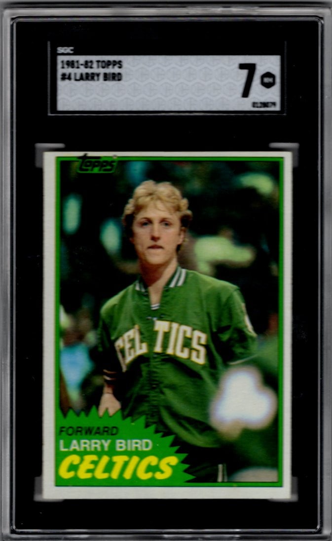 Larry Bird 1981-82 Topps #4 SGC 7 Boston Celtics (1 of 2)