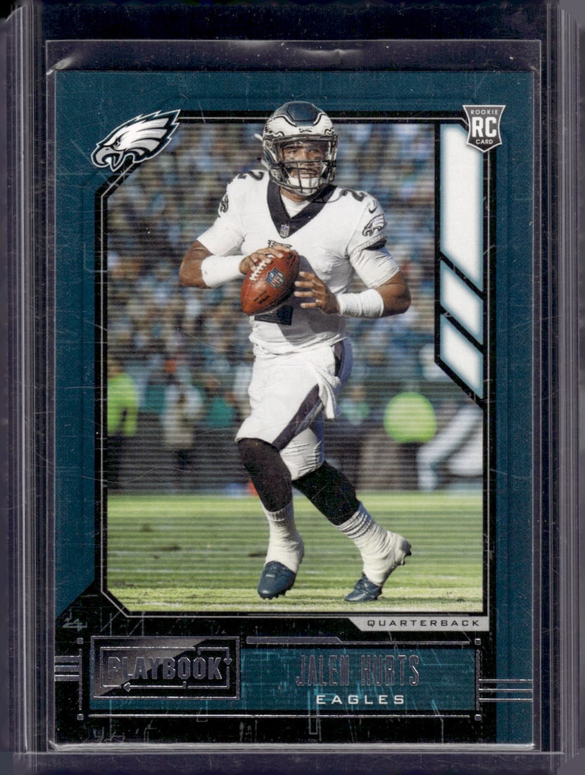 Jalen Hurts Rookie Card 2020 Panini Playbook #112 Philadelphia Eagles (1 of 2)