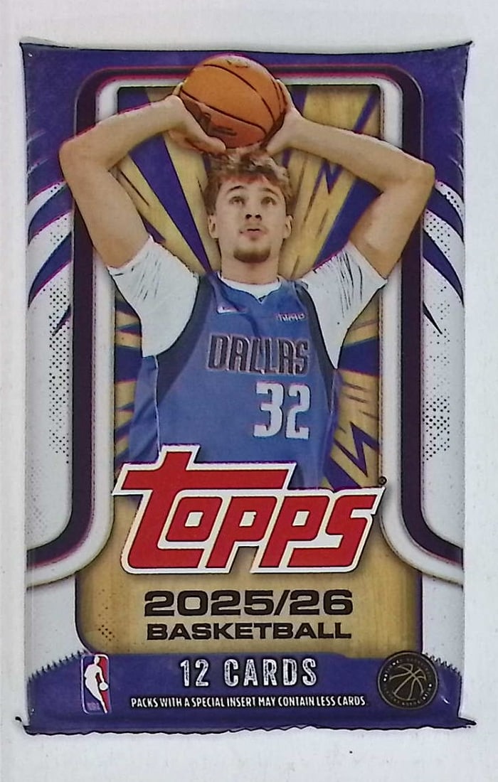 2025-26 Topps Basketball Card BLASTER BOX PACK - RC'S: Cooper Flagg, Kon Kneuppel, VJ Edgecombe (1 of 1)